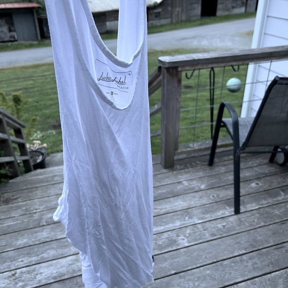 MATIX White Soft Knit Tunic Tank Top Vtg - Picture 7 of 8